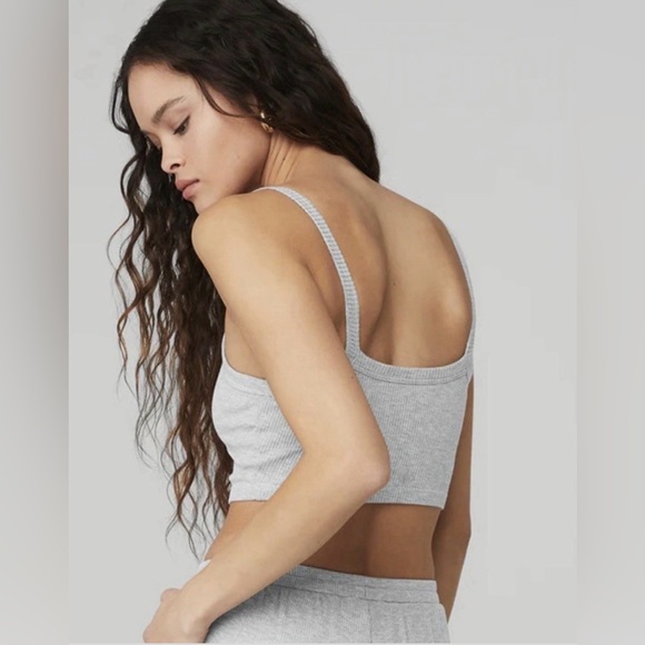 NWOT ALO Yoga Ribbed & Cropped Whisper Tank- Size Small - Picture 2 of 8